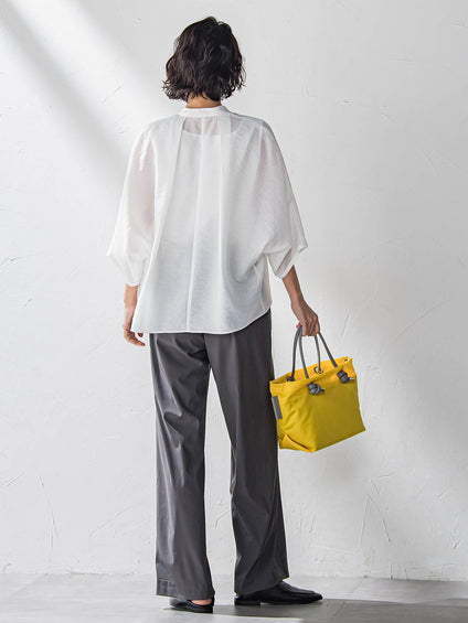 【WEB限定/大きいサイズ】ハイテンションワイドパンツ≪洗濯機で洗える≫