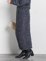 【コラボ商品】エディター東原妙子 × LAUTREAMONT /フェザージャガードタイトスカート