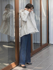 セルロースデニムワイドパンツ