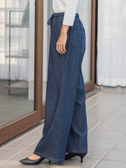 セルロースデニムワイドパンツ