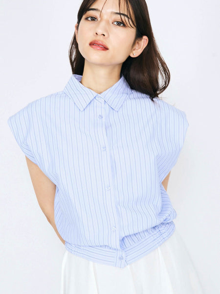 QUEENS COURT / クイーンズコート ストライプノースリシャツ≪手洗い可能≫ ストライプノースリシャツ≪手洗い可能≫ | QUEENS COURT