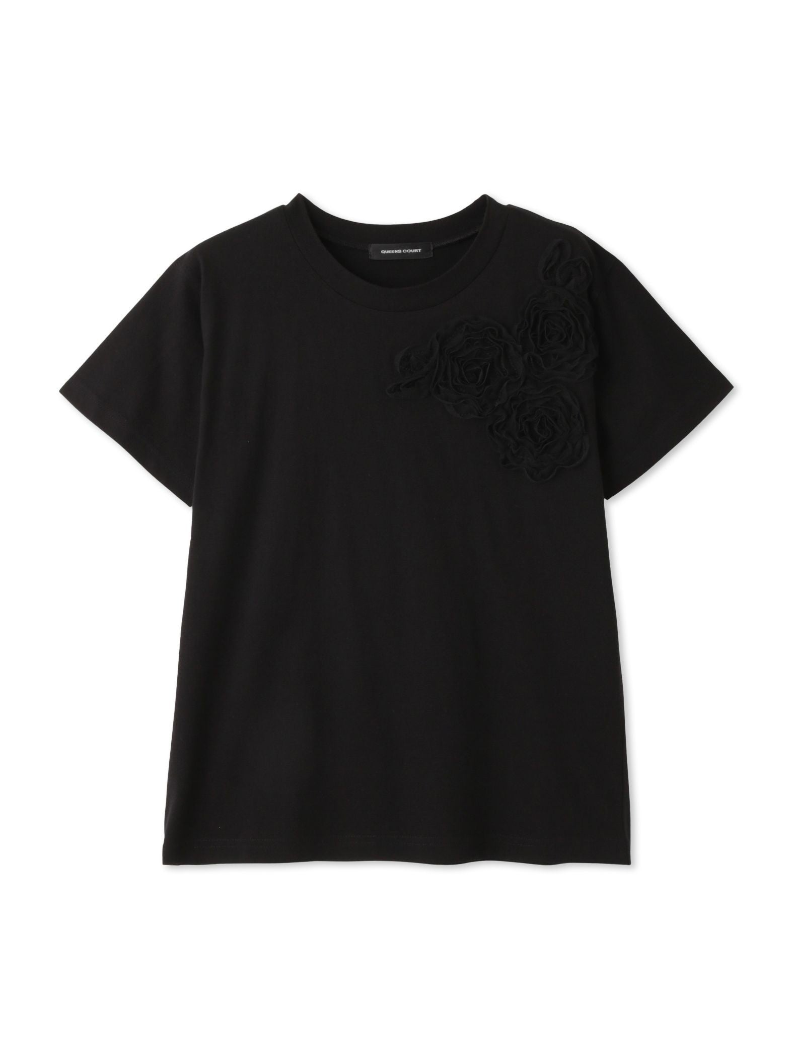 チュールフラワーモチーフプルオーバー