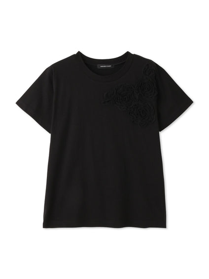 チュールフラワーモチーフプルオーバー