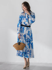 ビッグフラワーブーケブラウス