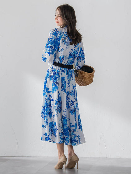 ビッグフラワーブーケブラウス