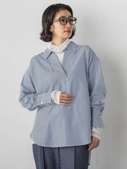 シアー切り替えカットソー