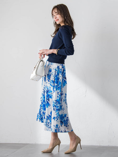 ビッグフラワーブーケスカート