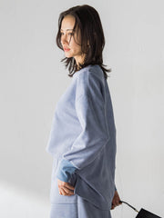 【WEB限定】フェイクスエードプルオーバー≪セットアップ対応/洗える≫