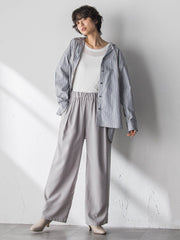 ”肌が喜ぶ”前後2WAYクルーネックロンT≪手洗い可能≫