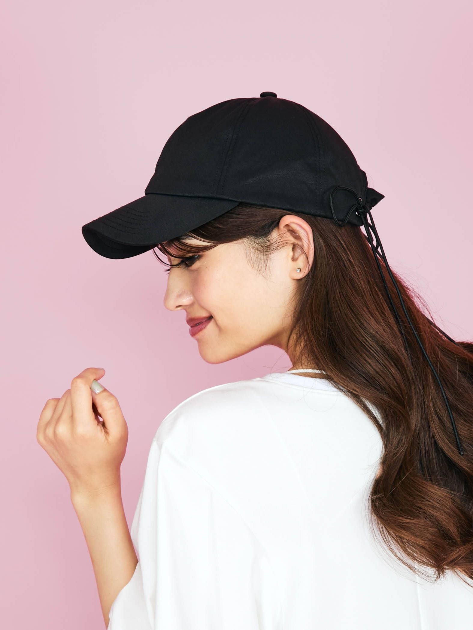 【Casselini】バックコードリボンキャップ