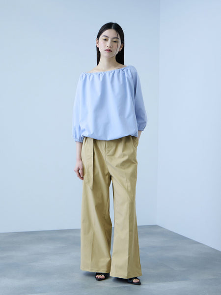 【大人の抜け感】ツイルチノワイドパンツ