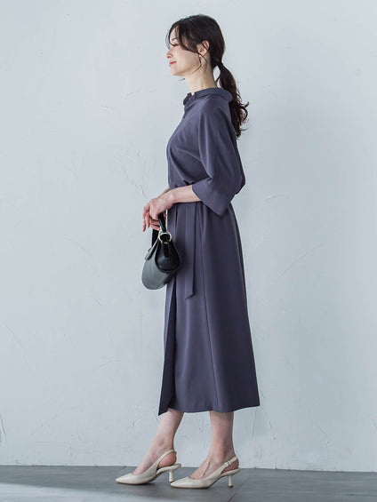 【一部店舗限定販売】キレイ×リラックス スキッパーブラウス≪洗濯機で洗える≫