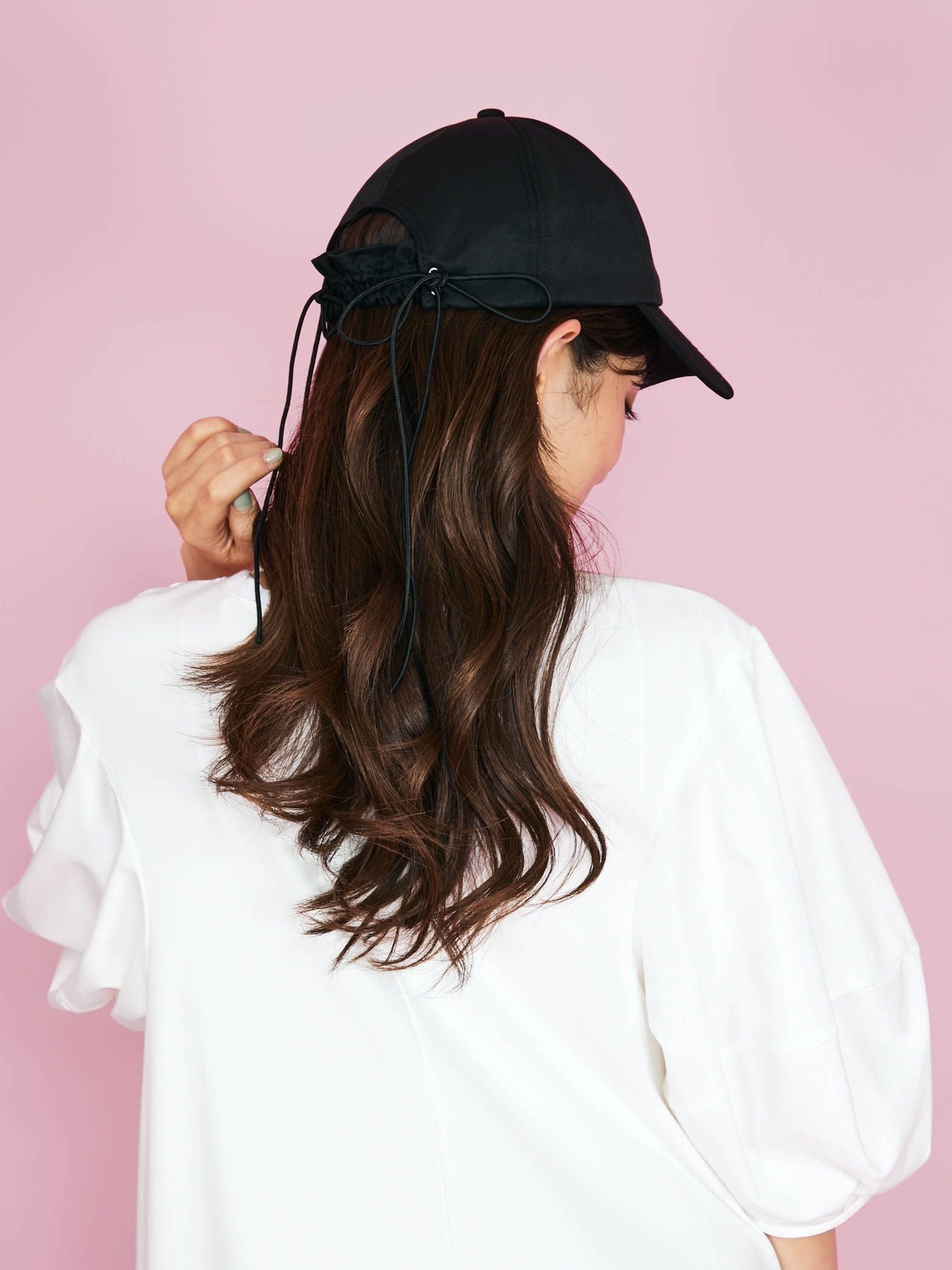 【Casselini】バックコードリボンキャップ