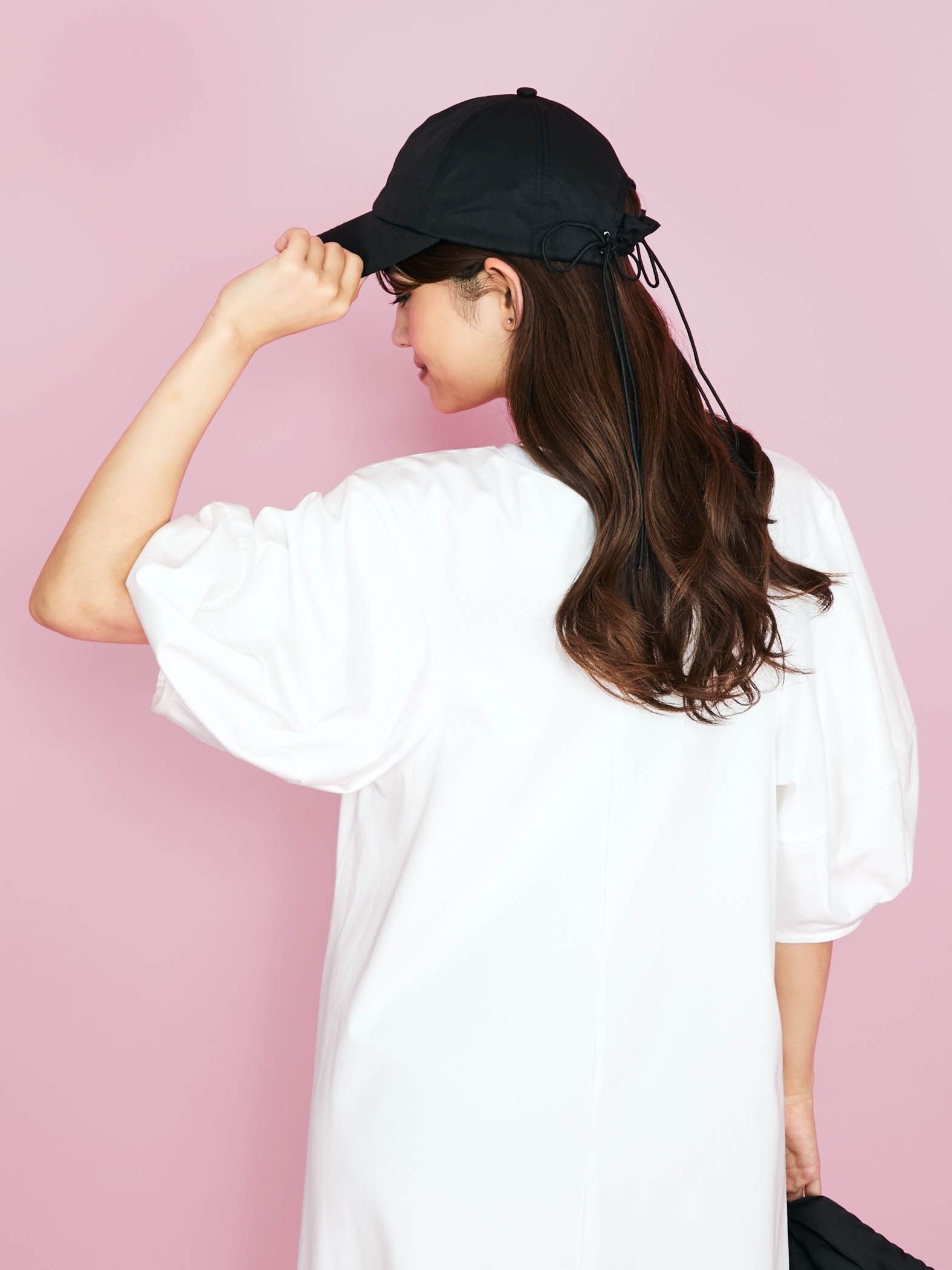 【Casselini】バックコードリボンキャップ