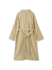 スウェードライクピーチガウントレンチコート