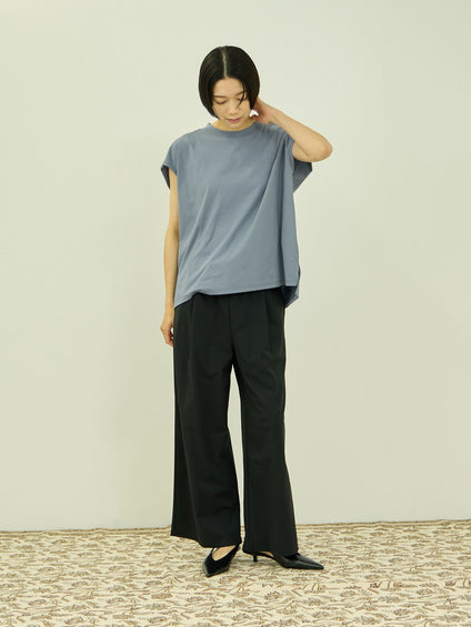 コットンソロナフレンチスリーブTシャツ