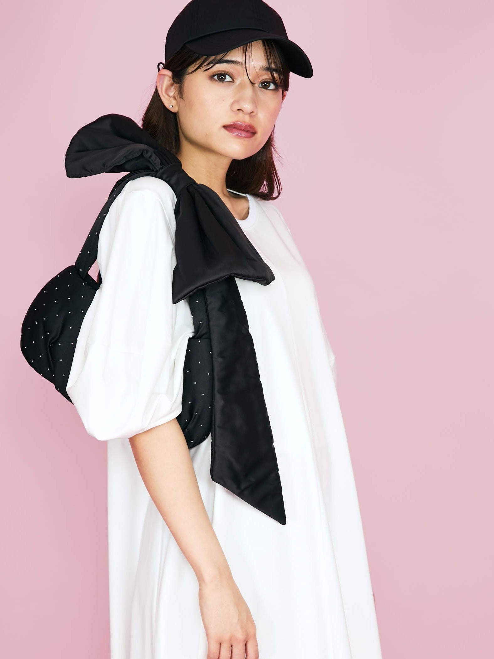 【Casselini】バックコードリボンキャップ