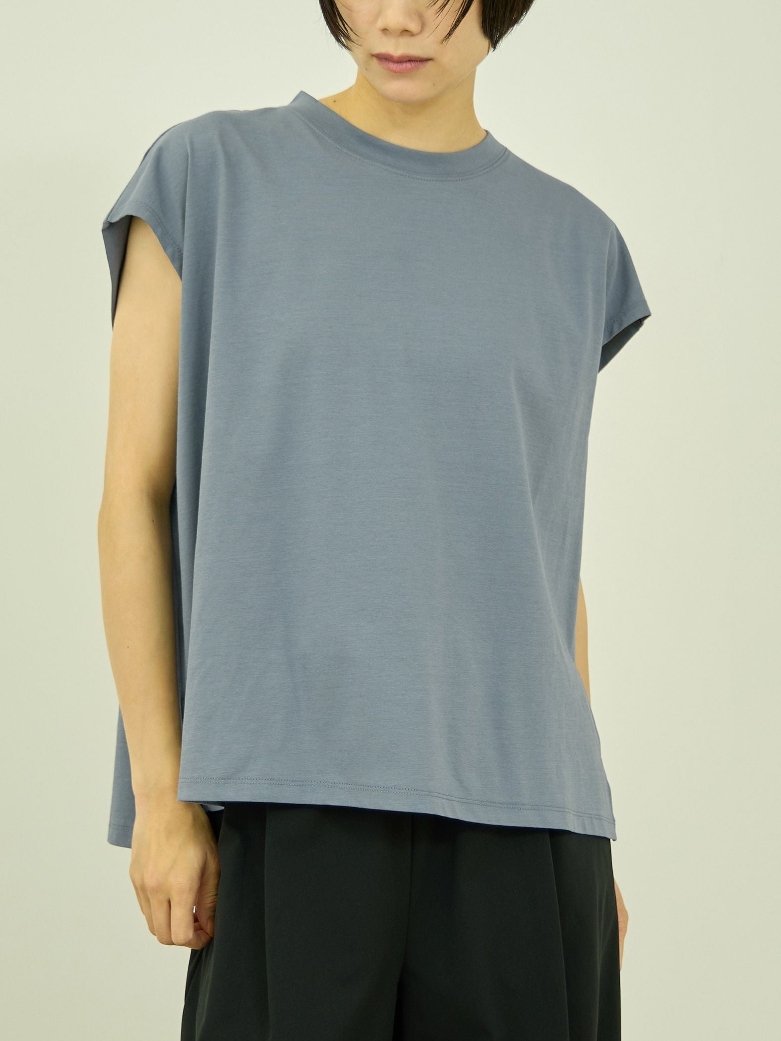 コットンソロナフレンチスリーブTシャツ