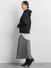 アシンメトリーコンビプリーツスカート