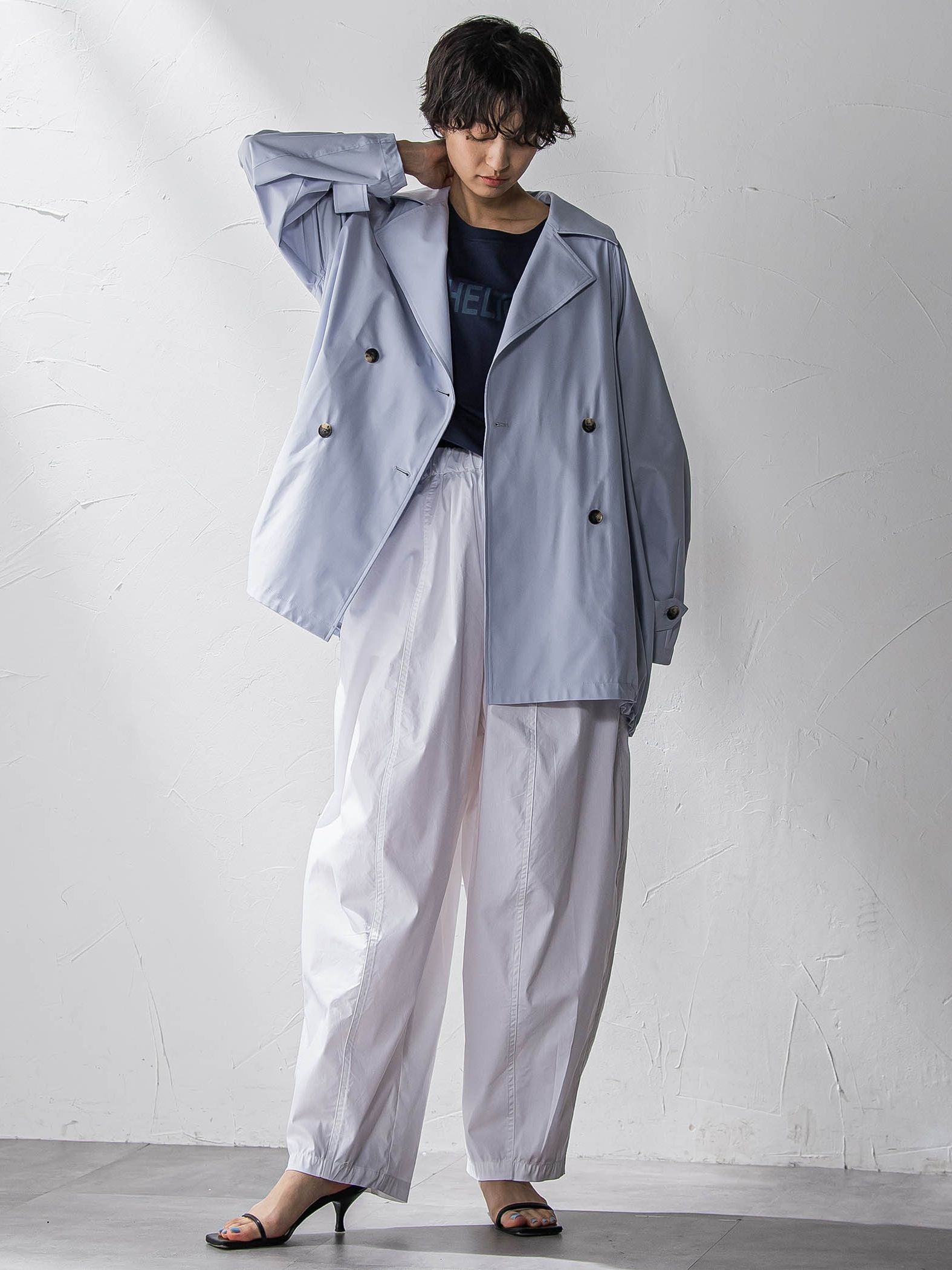 撥水オーバーミドルトレンチコート≪手洗い可能≫