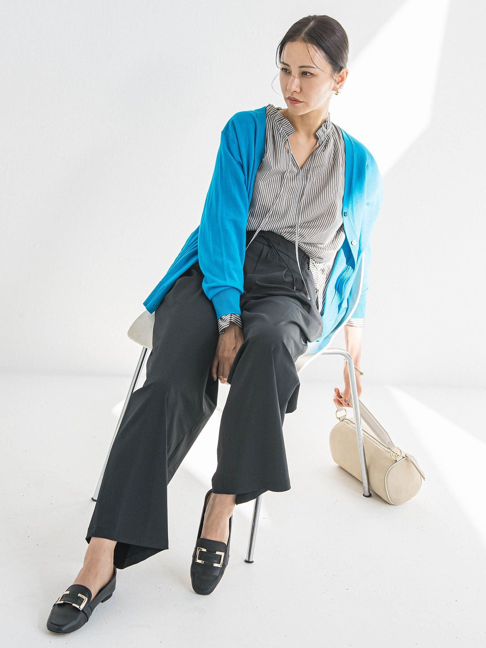 【WEB限定】ウォッシャブルウールカーディガン≪洗える≫