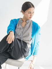 【WEB限定】ベーシックウールカーディガン≪洗える≫