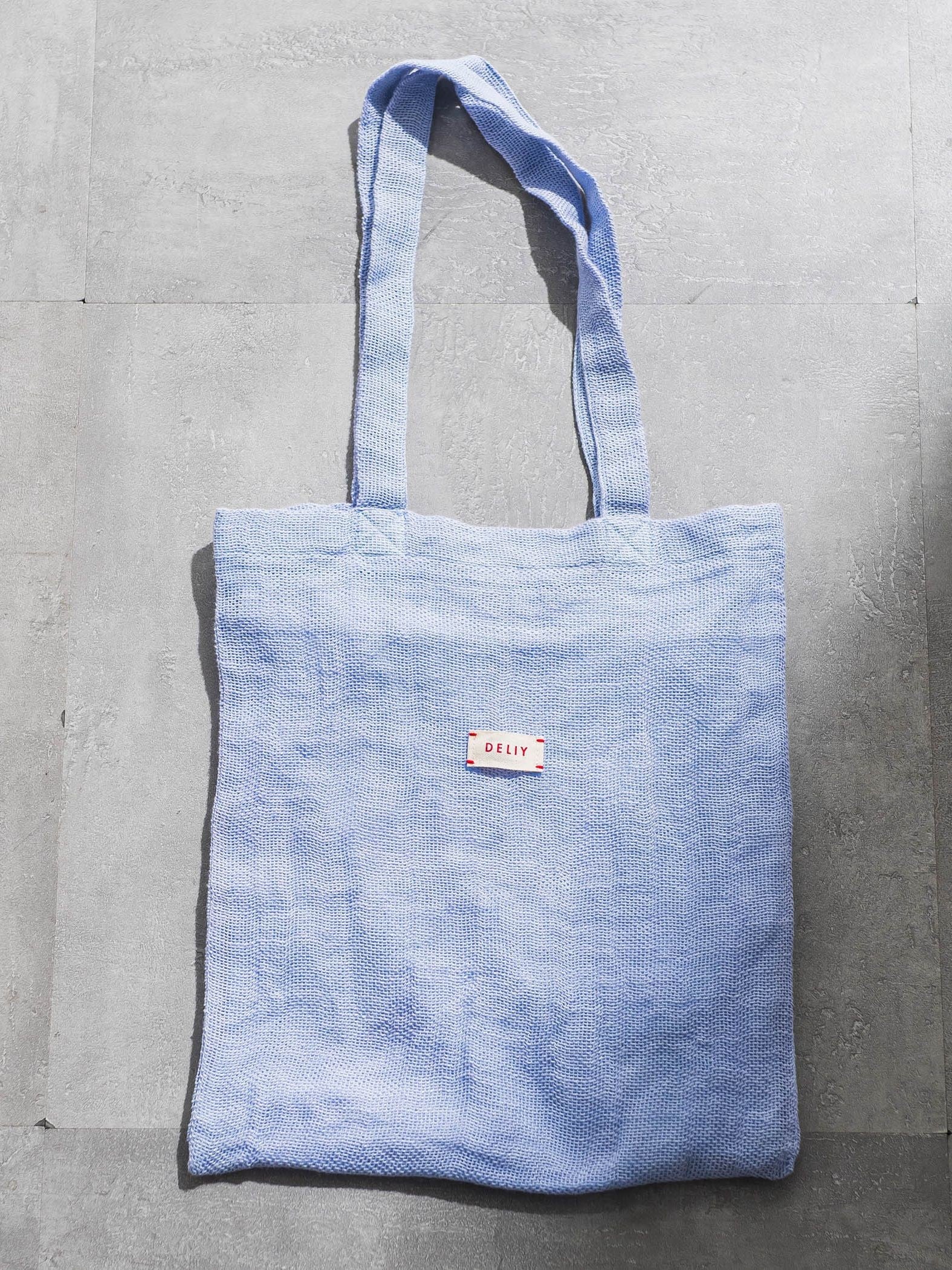 【WEB限定】【DELIY】LINEN RAMIE LENO WEAVE SHOULDER BAG