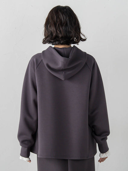 ストレッチダンボールジップパーカー