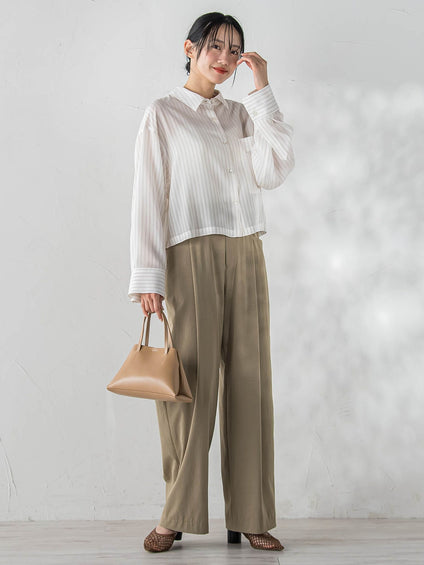 LYOCELL DOBBY STRIPEシャツ