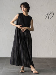 【40周年限定】スパンコール刺繍ノースリーブワンピース
