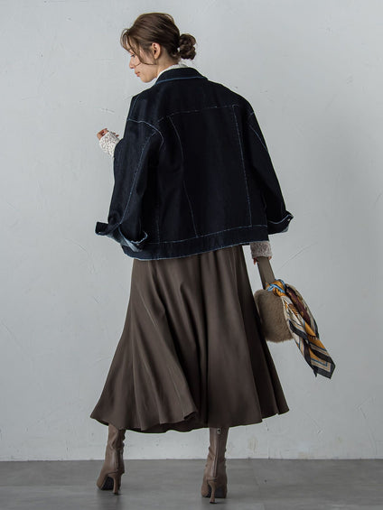 【カタログ掲載】FLOCK on DENIMジャケット≪手洗い可能≫