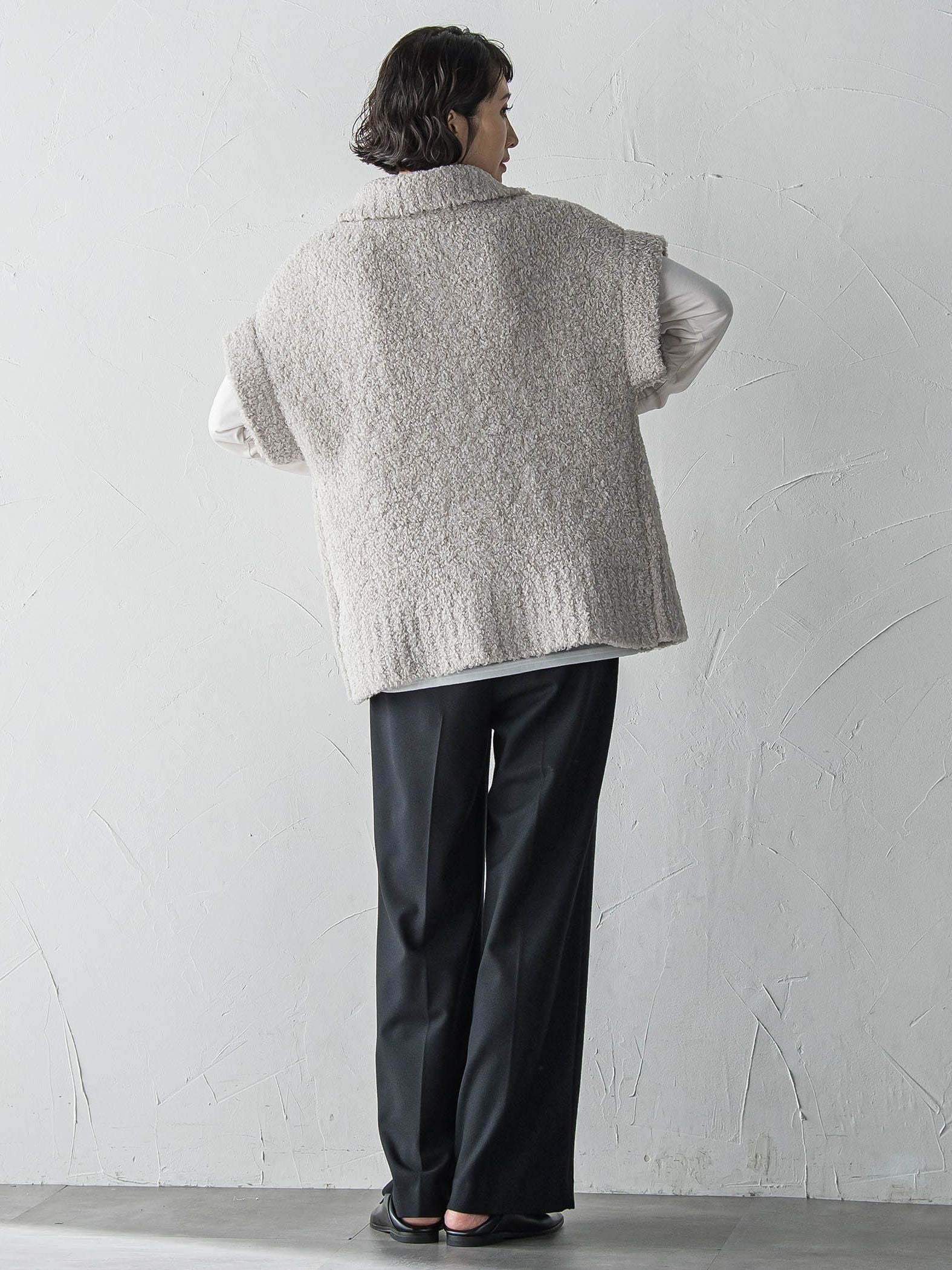 カーリングヤーンジップジレ≪手洗い可能≫