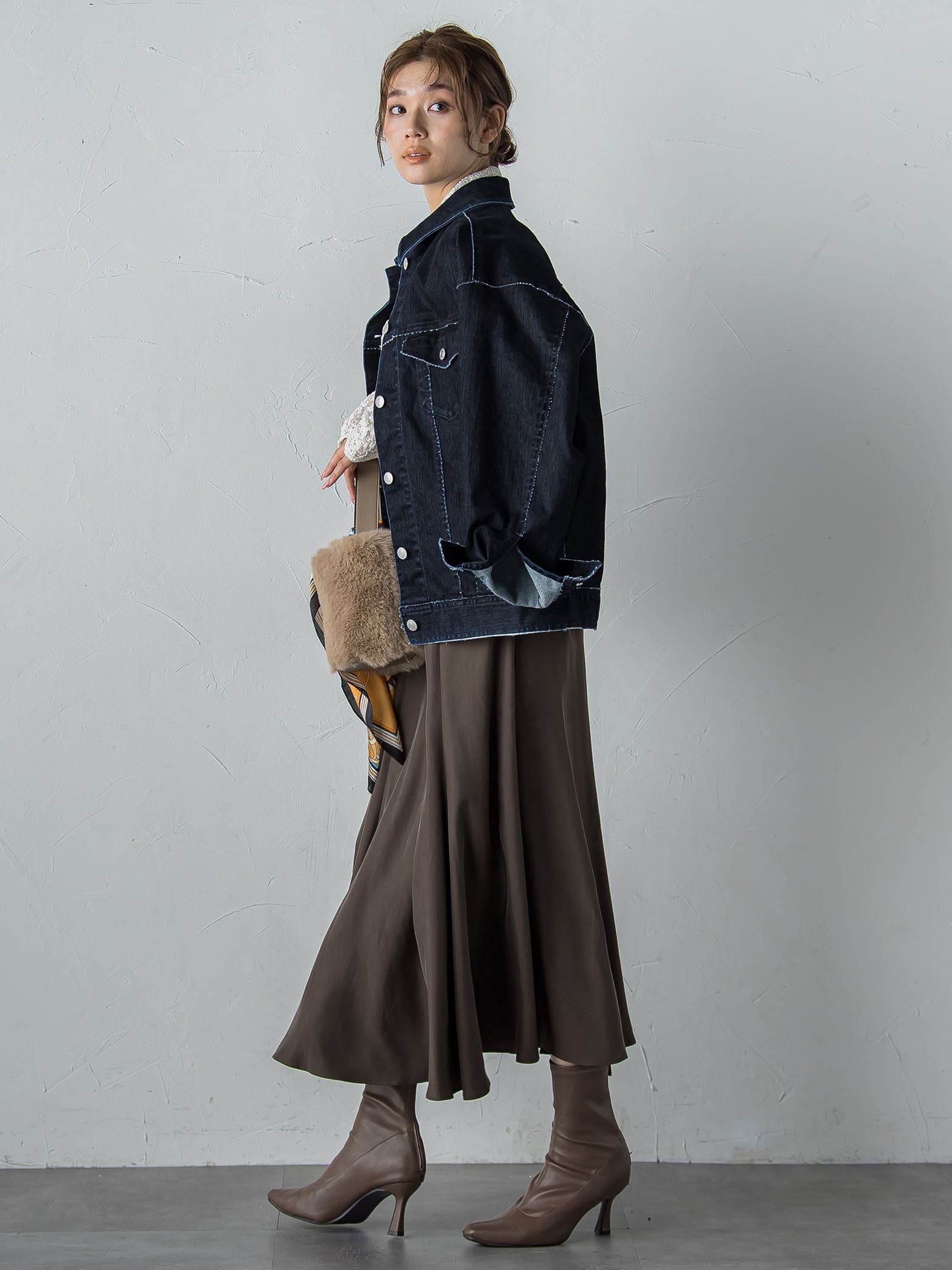 【カタログ掲載】FLOCK on DENIMジャケット≪手洗い可能≫