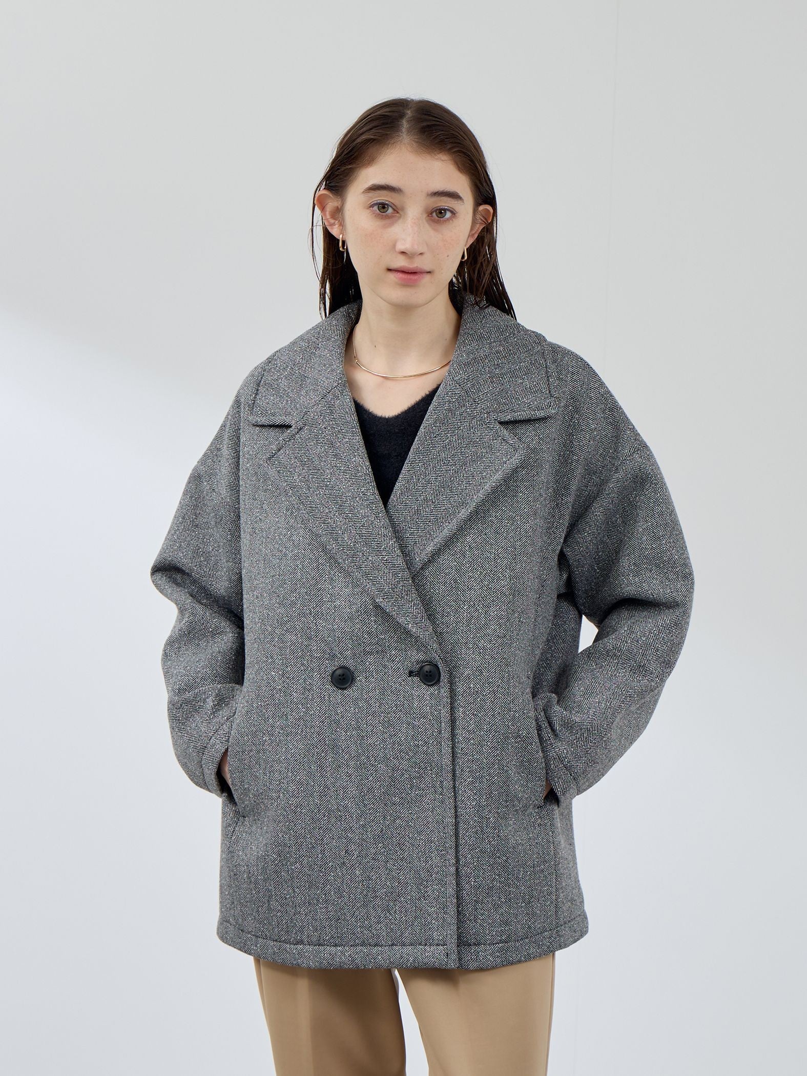 ツィードボンディングミドルコート