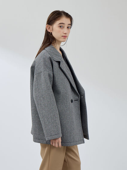 ツィードボンディングミドルコート