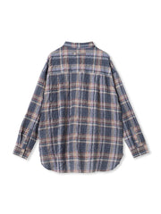 シュリンクチェック2WAYカシュクールシャツ