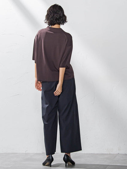 【カタログ掲載】タックボリュームワイドパンツ≪洗濯機で洗える≫