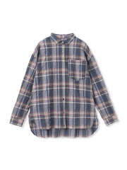 シュリンクチェック2WAYカシュクールシャツ