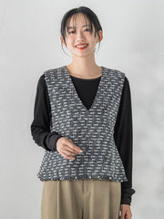 カミュツィードベストブラウス