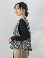 カミュツィードベストブラウス