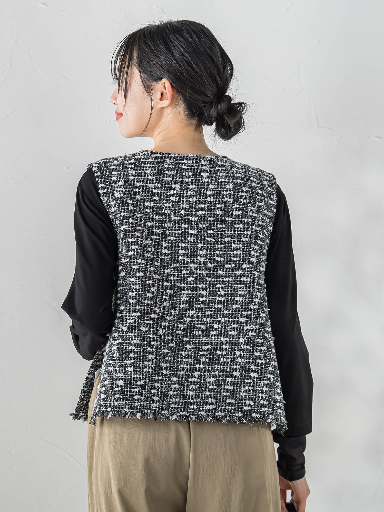 カミュツィードベストブラウス
