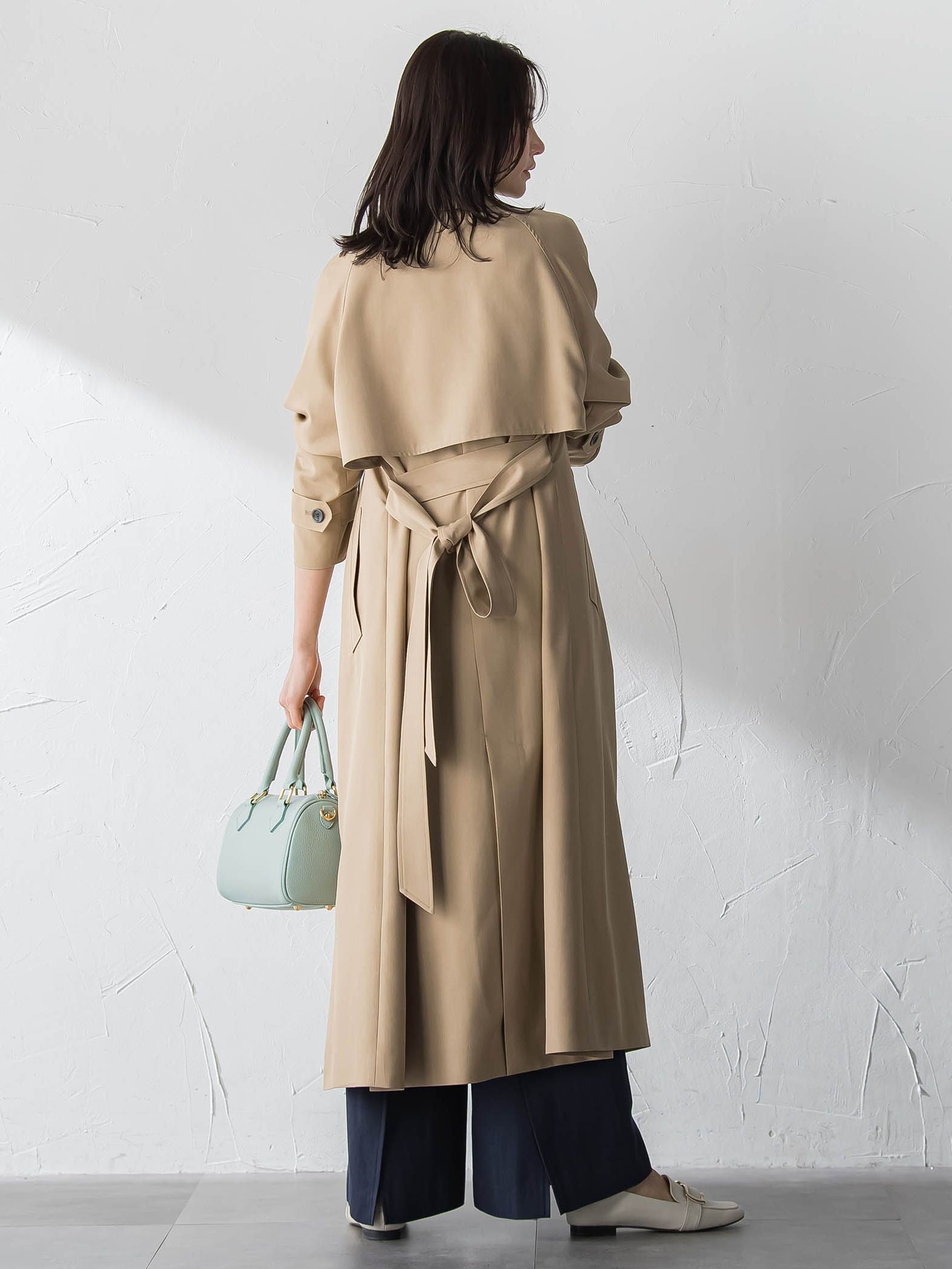 【ラク軽トレンチ】ラグランスリーブスプリングコート