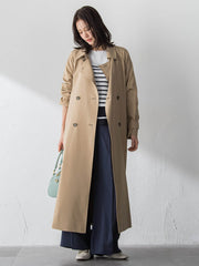 【ラク軽トレンチ】ラグランスリーブスプリングコート≪手洗い≫