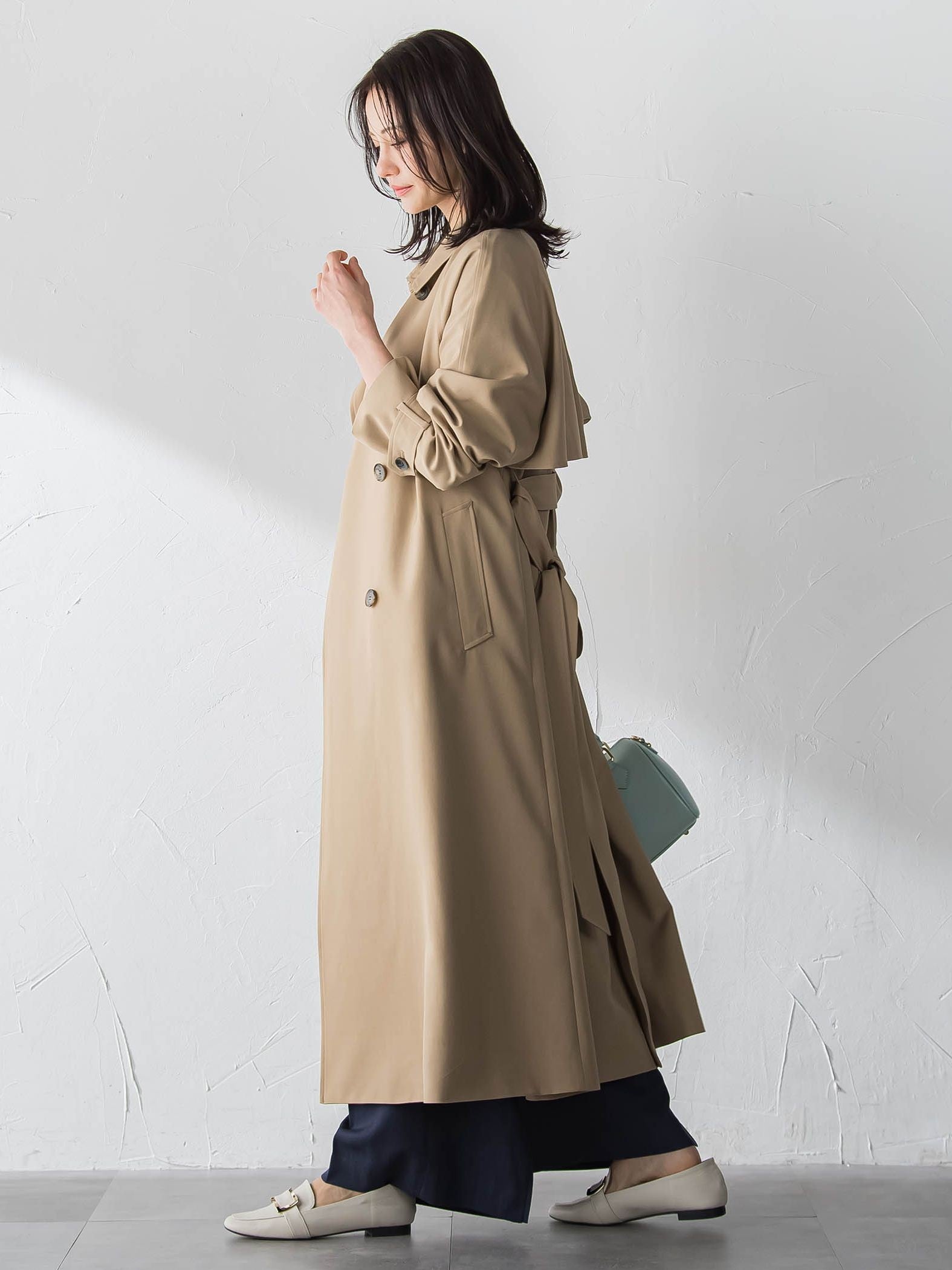 【ラク軽トレンチ】ラグランスリーブスプリングコート