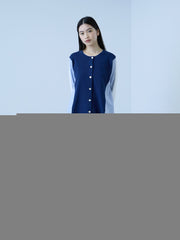 【シーズンレス】ナイロンツイルデニムイージーワイドパンツ