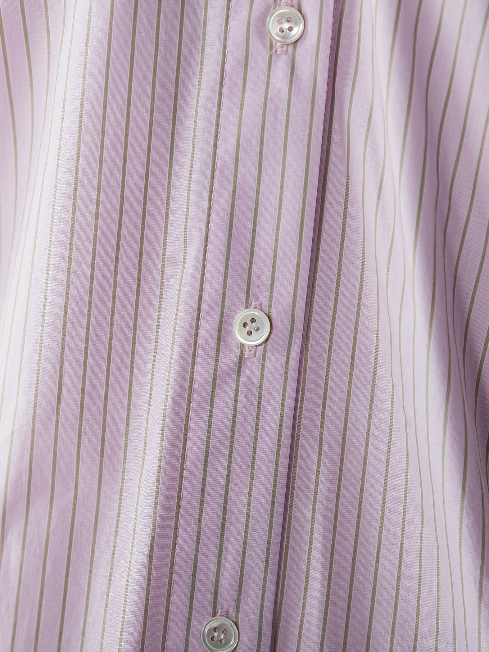 ストライプフーディオーバーシャツ≪手洗い可能≫