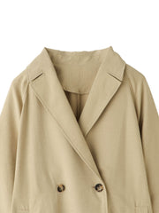 スウェードライクピーチガウントレンチコート