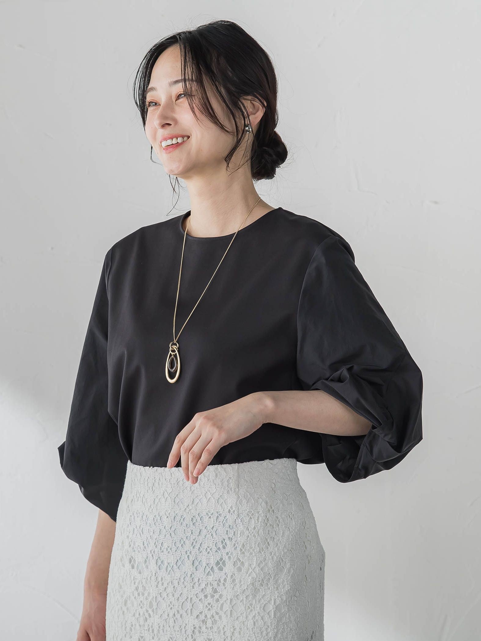 デザインスリーブプルオーバー