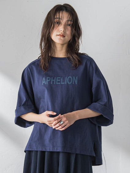 ロゴプリントワイドスリーブプルオーバー