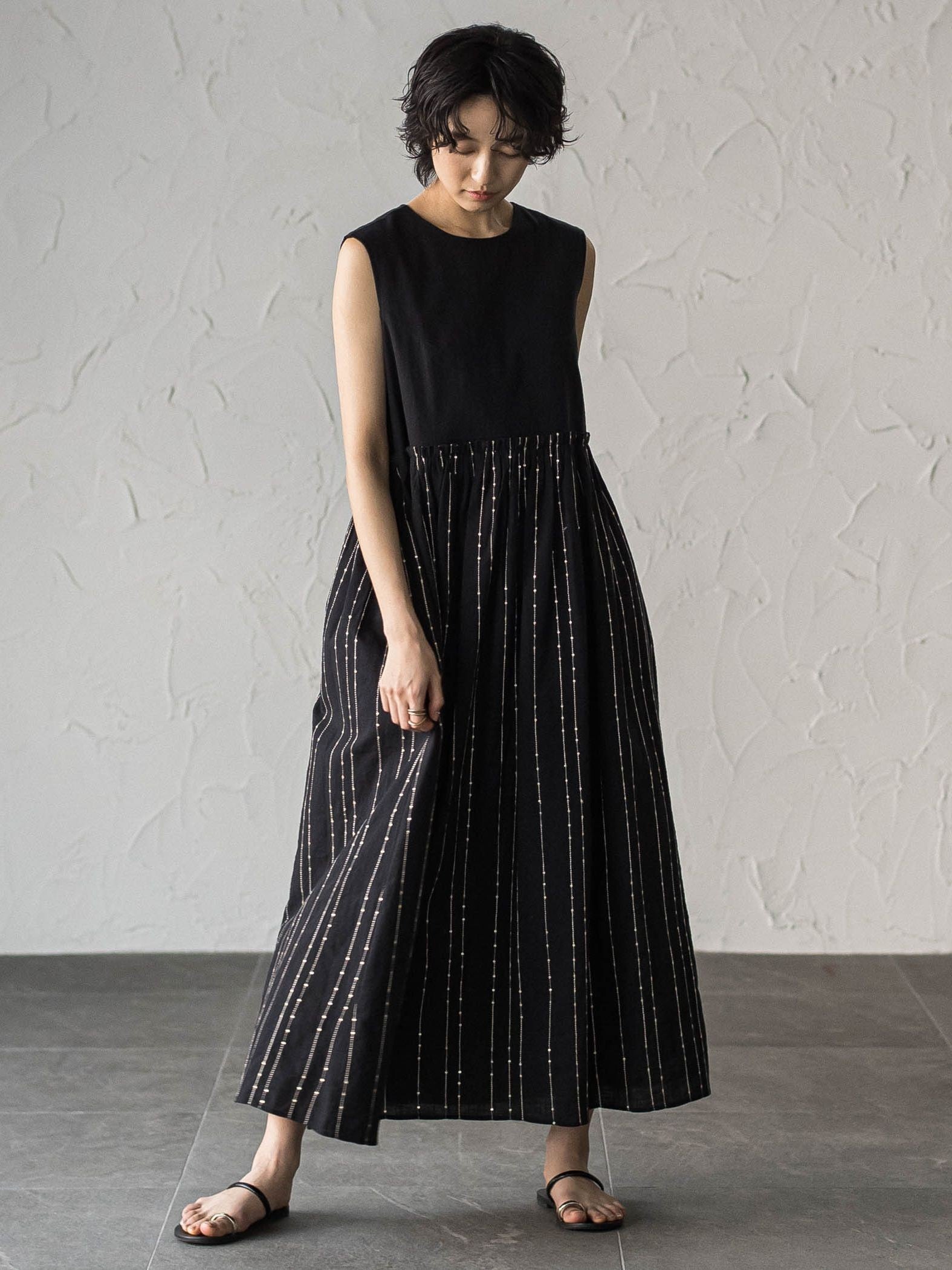 【40周年限定】スパンコール刺繍ノースリーブワンピース